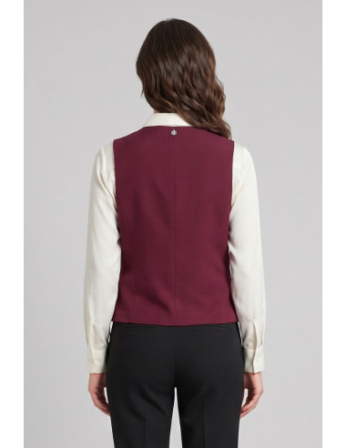 Fresh Flower gilet in misto lino FD652 [bbeb2031]