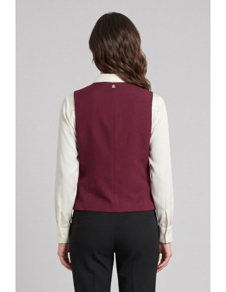 Fresh Flower gilet in misto lino FD652 [bbeb2031]
