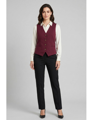Fresh Flower gilet in misto lino FD652 [0cf6e135]