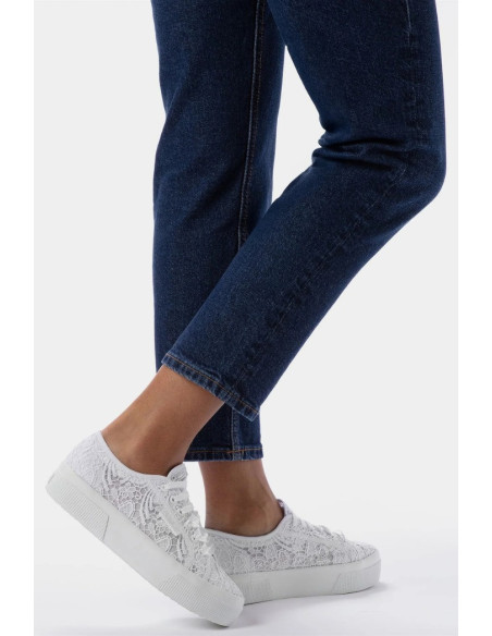 Superga sneaker platform in macramè 2740 Flower Macramè [d79d143b]
