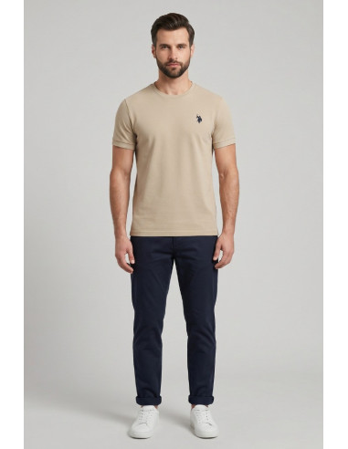 US Polo ASSN t-shirt in piquet di cotone con logo ricamato Bren US43154006 [2cbc6a11]