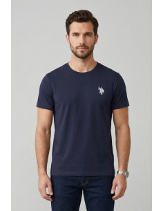 US Polo ASSN t-shirt in piquet di cotone con logo ricamato Bren US43154006 [fd4ff517]