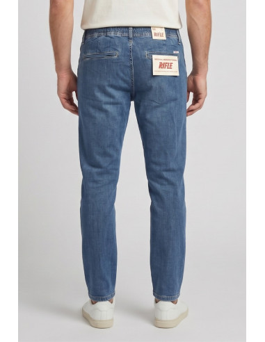Rifle jeans chino in denim leggero con laccio RF422 [f7335f0c]