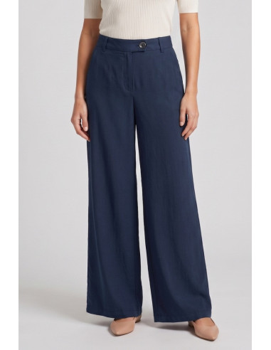 Fresh Flower pantalone palazzo in misto lino FD655 [632f7213]