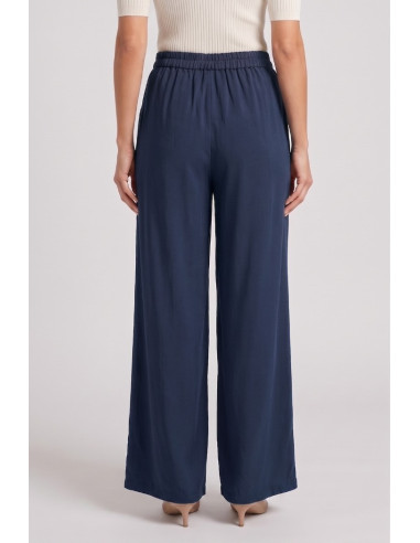 Fresh Flower pantalone palazzo in misto lino FD655 [ba09311e]