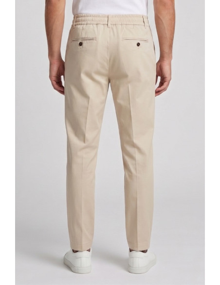 Moro pantalaccio in misto cotone stretch con pinces MES2681 [b5124cf0]