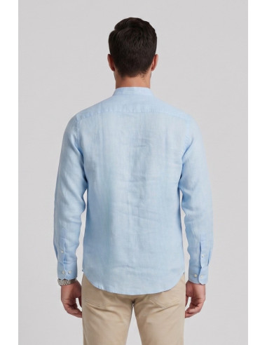 Beverly Hills Polo Club camicia coreana in lino Lead [a78b72eb]