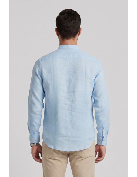 Beverly Hills Polo Club camicia coreana in lino Lead [a78b72eb]