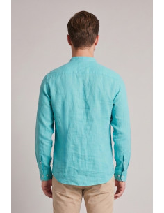Beverly Hills Polo Club camicia coreana in lino Lead [81be5f47] 2