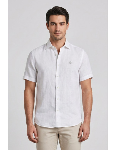 North Sails camicia mezza manica in lino 664439 [c740ce0a]