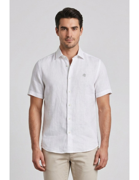 North Sails camicia mezza manica in lino 664439 [c740ce0a]