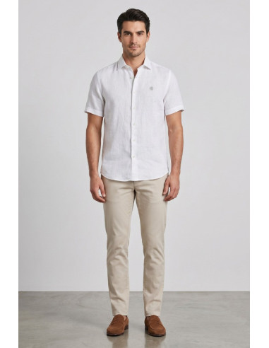 North Sails camicia mezza manica in lino 664439 [a97b4c03]