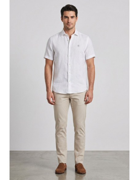 North Sails camicia mezza manica in lino 664439 [a97b4c03]