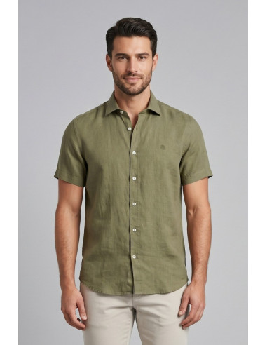 North Sails camicia mezza manica in lino 664439 [a626a6ef]
