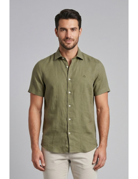 North Sails camicia mezza manica in lino 664439 [a626a6ef]