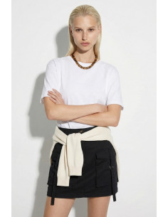 Influencer t-shirt girocollo in jersey stretch 05G0554 [1f53f411]