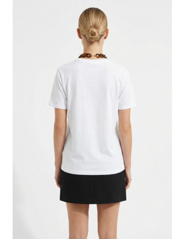 Influencer t-shirt girocollo in jersey stretch 05G0554 [c675b71c]