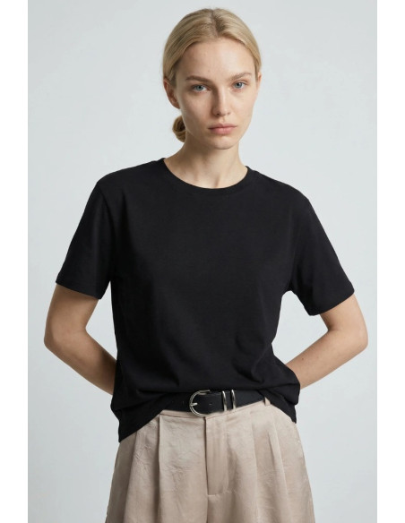 Influencer t-shirt girocollo in jersey stretch 05G0554 [34514c9d]