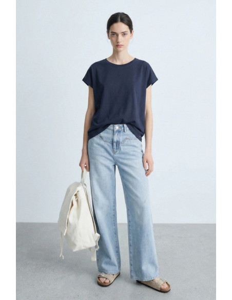 Influencer t-shirt in jersey con maniche ad alette 05G0555 [927be405]