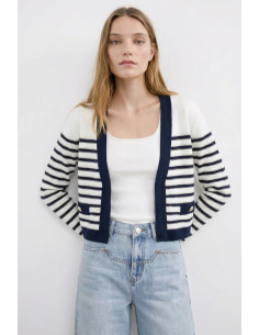 Influencer cardigan a righe 05J7384 [0c5a363a]
