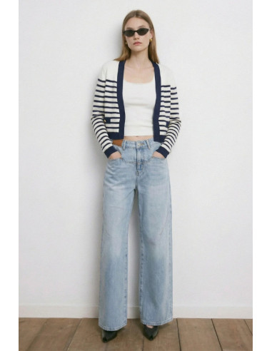 Influencer cardigan a righe 05J7384 [6731f32d]
