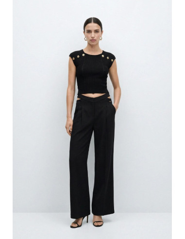 Influencer top in maglia a costine 05J7744 [0239063a]