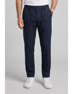 Moro pantalaccio in misto cotone stretch con pinces MES2681 [b54b7ebe]