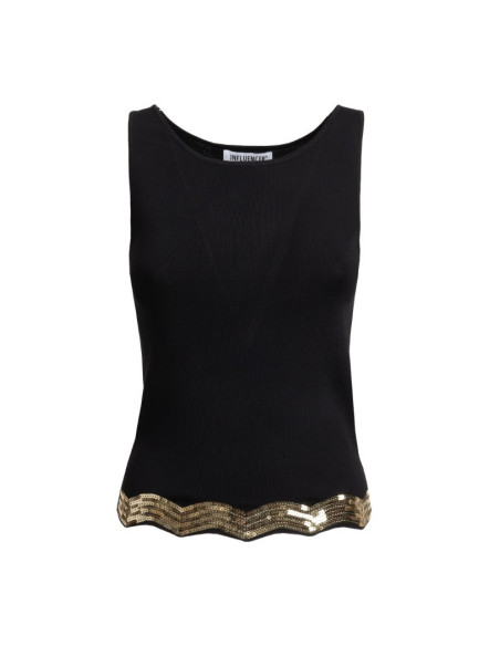 Influencer top aderente in maglia con paillettes 05J7764 [4e52dec5]