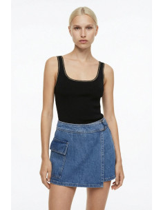 Influencer bermuda a portafoglio in denim 05P131 [8bf59f08]