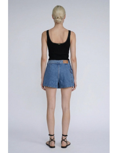 Influencer bermuda a portafoglio in denim 05P131 [52d3dc05]
