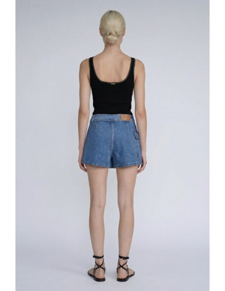 Influencer bermuda a portafoglio in denim 05P131 [52d3dc05]