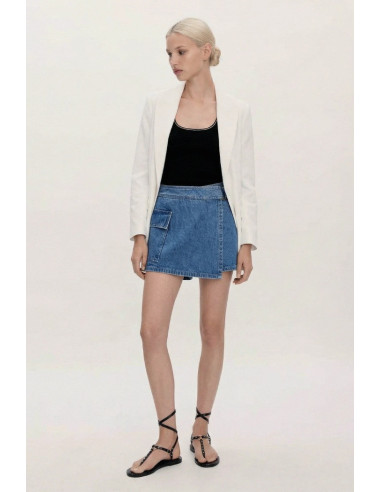 Influencer bermuda a portafoglio in denim 05P131 [e5ce1d01]