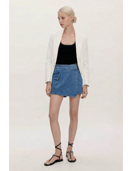 Influencer bermuda a portafoglio in denim 05P131 [e5ce1d01]