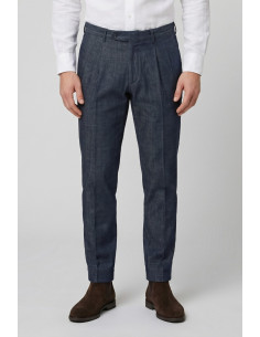 Moro jeans chino in tela di denim di cotone MEJ2665 [c070c991]