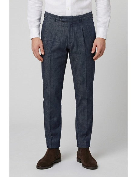 Moro jeans chino in tela di denim di cotone MEJ2665 [c070c991]