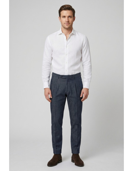 Moro jeans chino in tela di denim di cotone MEJ2665 [ae4b4b98]