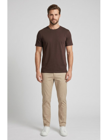 Moro t-shirt girocollo in misto cotone MEM600 [8154632d]