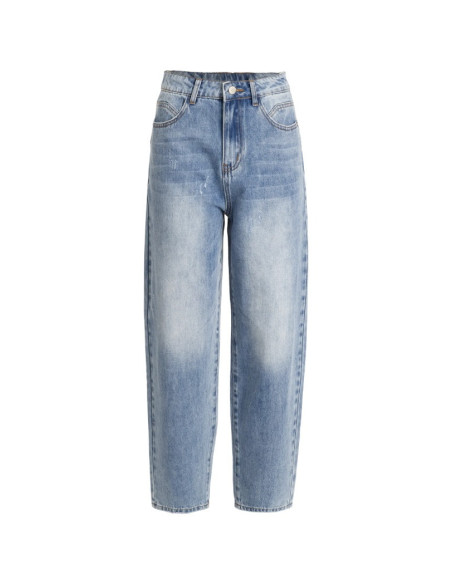 Influencer jeans 5 tasche in denim delavè 05P132 [68892232]