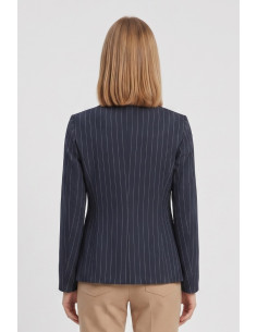 PDK giacca gessata in poliviscosa stretch 056948 [7a7e8af5] 2