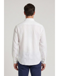 Beverly Hills Polo Club camicia botton down in lino Pond [85c32372] 2