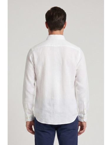 Beverly Hills Polo Club camicia botton down in lino Pond [5ce5607f]