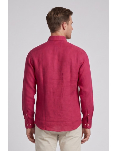 Beverly Hills Polo Club camicia botton down in lino Pond [4e0eb37b]