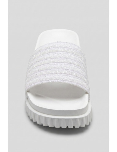 Solo Soprani ciabatta con fascia glitterata Satin SSW619N97 [6ad9e5e4]