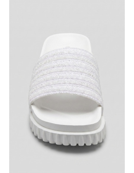 Solo Soprani ciabatta con fascia glitterata Satin SSW619N97 [6ad9e5e4]