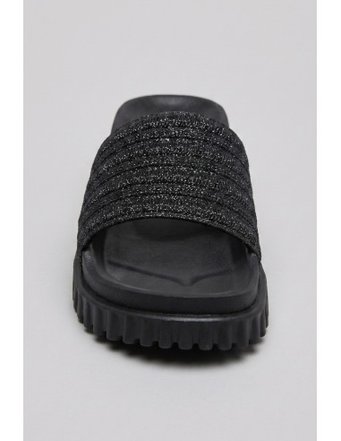 Solo Soprani ciabatta con fascia glitterata Satin SSW619N97 [41db5d68]
