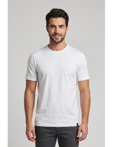 Moro t-shirt girocollo in misto cotone MEM600 [b66d4ccf]