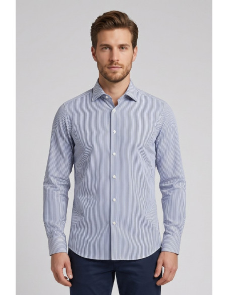 Filippo Gelsi camicia rigata in cotone 120-3F6 [d399cd11]