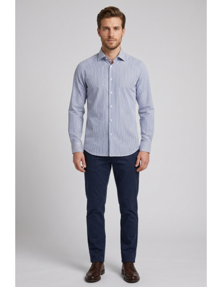 Filippo Gelsi camicia rigata in cotone 120-3F6 [bda24f18]