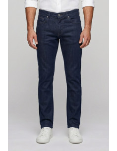 Coveri jeans 5 tasche in chambray denim lavaggio scuro COV1552 [575f930f]