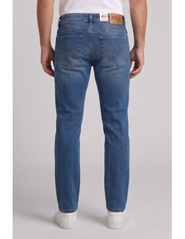 Rifle jeans in denim di cotone stretch RF570 [8f3e7717]